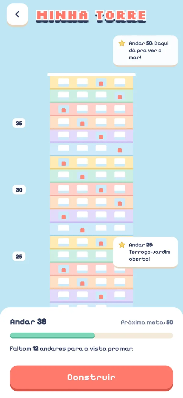 Sua torre crescendo andar por andar no Block Skyline